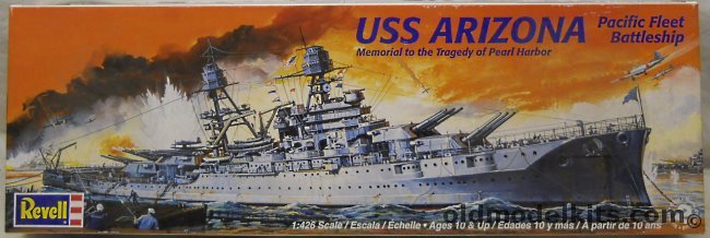 Revell 1/426 USS Arizona Pearl Harbor Battleship, 85-0302 plastic model kit